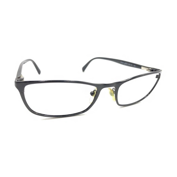Prada VPR 51P 7AX-1O1 Black Silver Eyeglasses Frames 54-18 140 Italy Designer - Picture 1 of 12